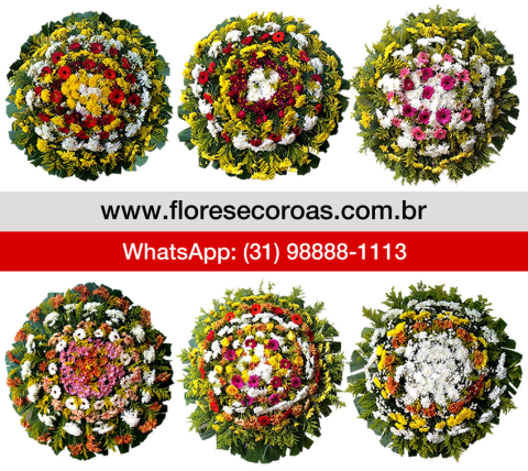 Coroa de flores Pará de Minas floricultura entrega coroa Pará de Minas